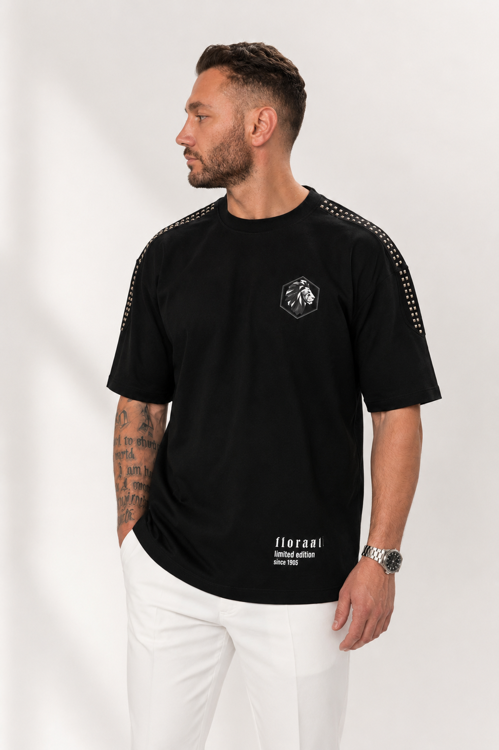 Fioranti Oversize Rivets Tee