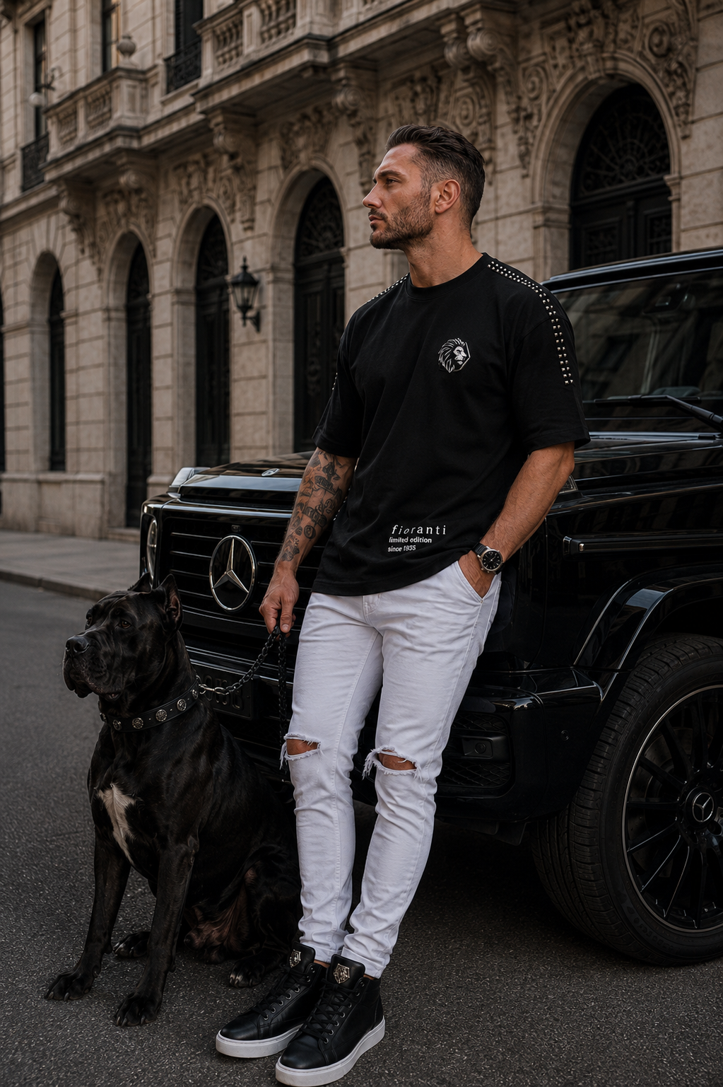 Fioranti Oversize Rivets Tee