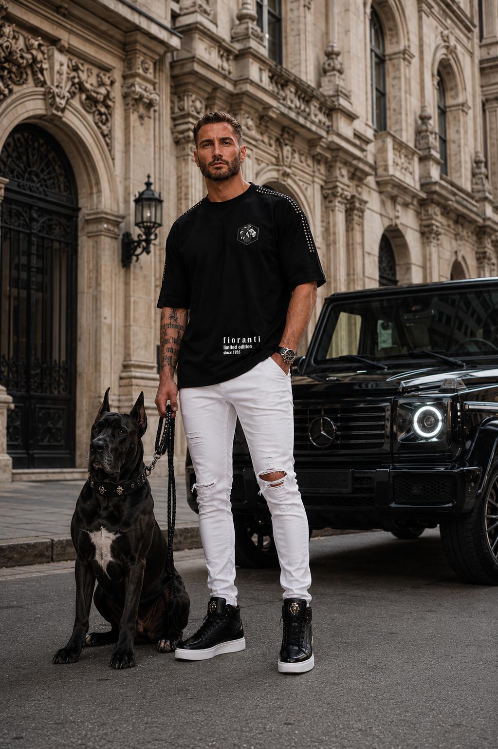 Fioranti Oversize Rivets Tee
