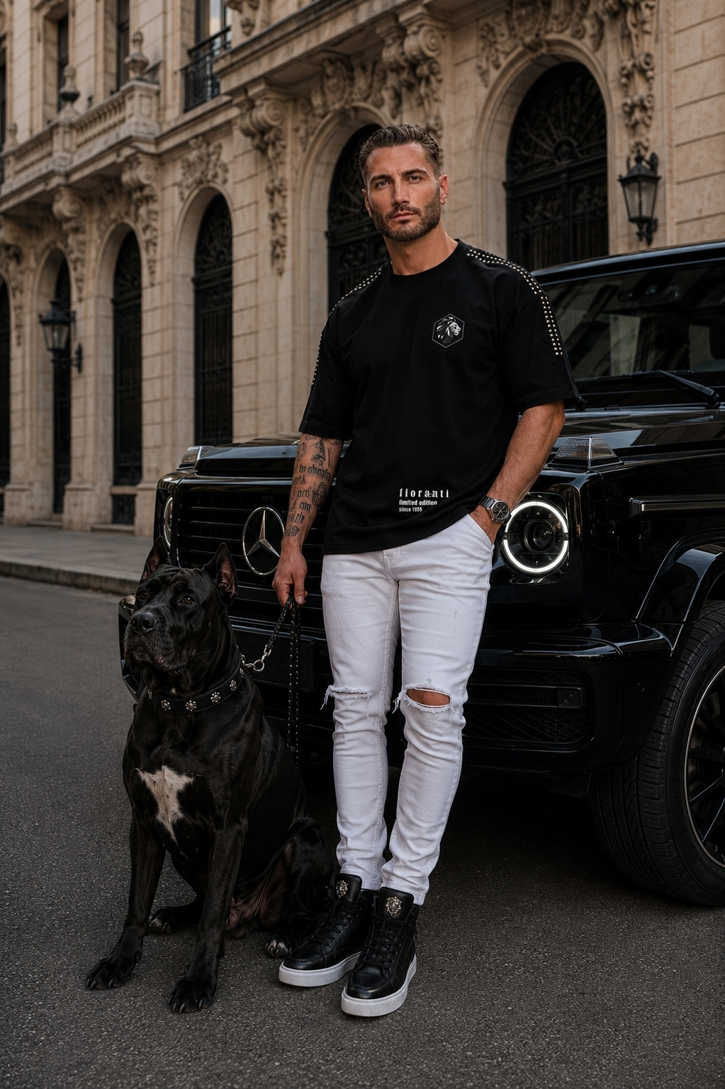 Fioranti Oversize Rivets Tee