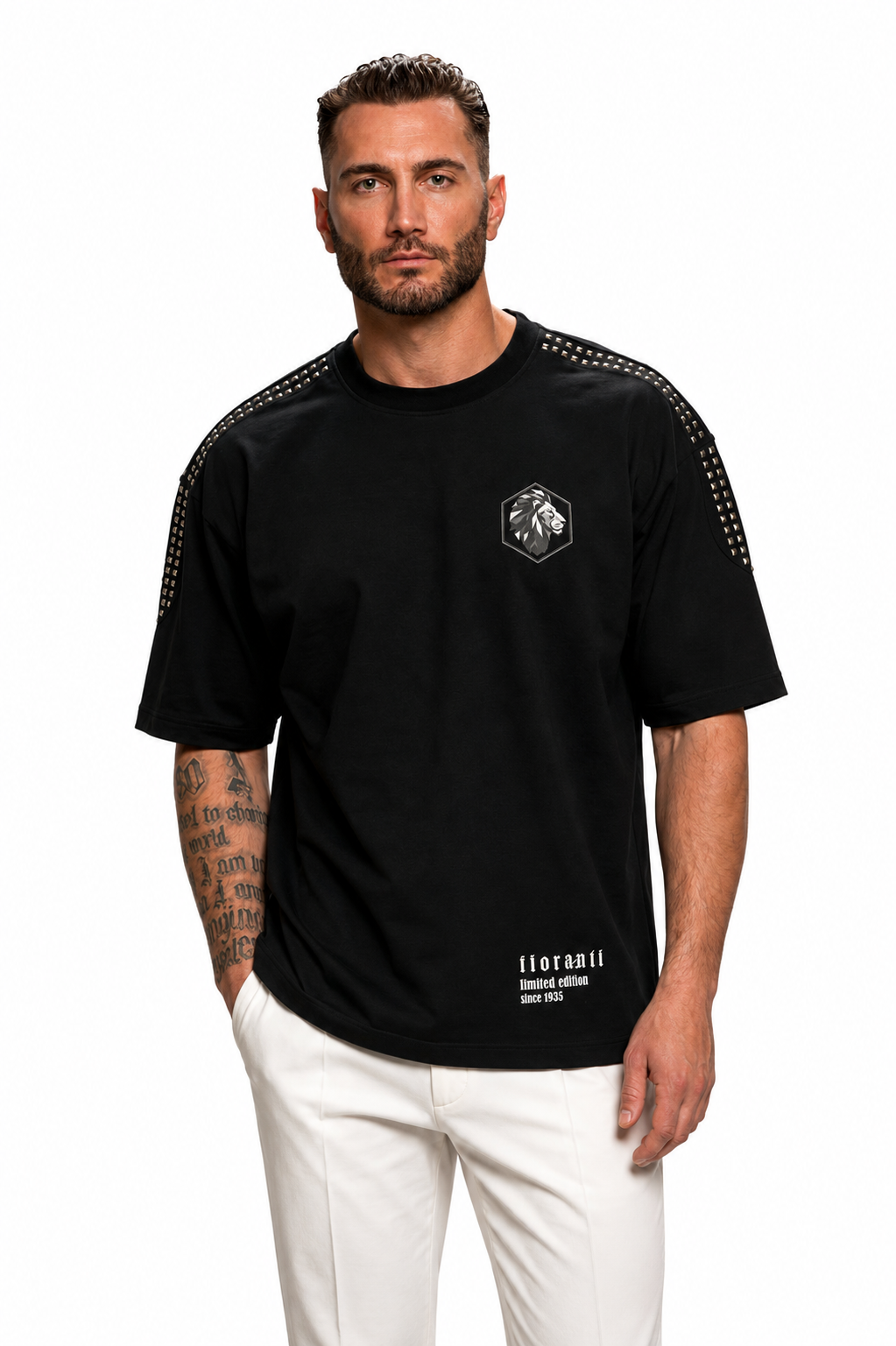 Fioranti Oversize Rivets Tee