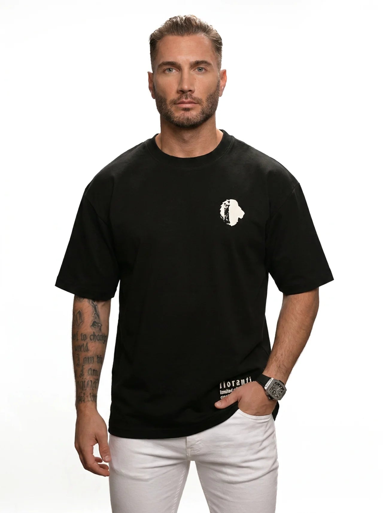 Black oversized T-shirt
